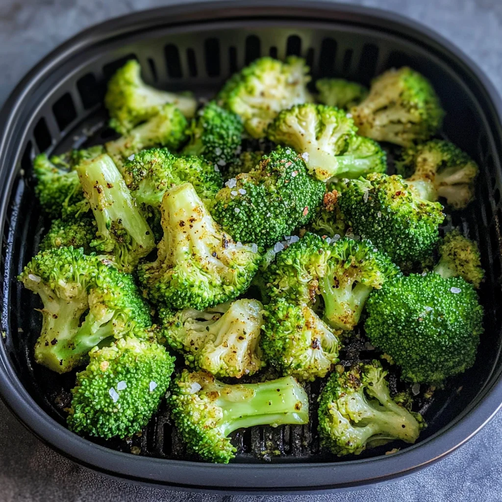 10 Minute Air Fryer Broccoli Recipe