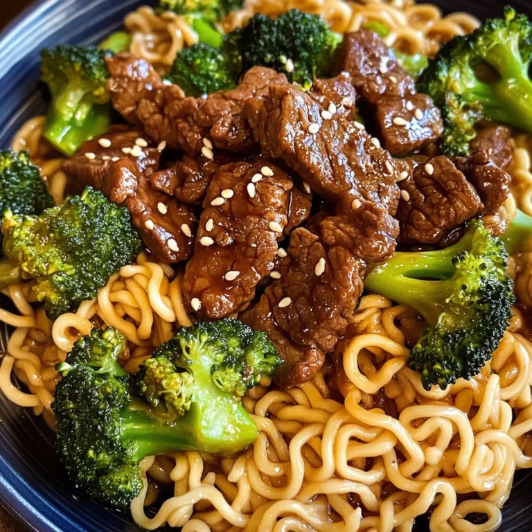 Beef and Broccoli Ramen Stir Fry