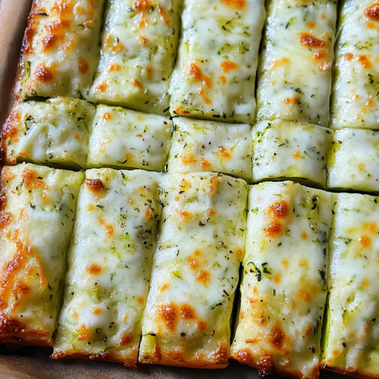 Cheesy Zucchini Breadsticks