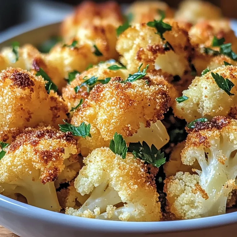 Crispy Parmesan Roasted Cauliflower Recipe