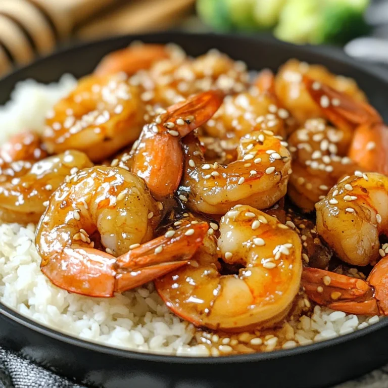 Easy One Pan Honey Garlic Shrimp