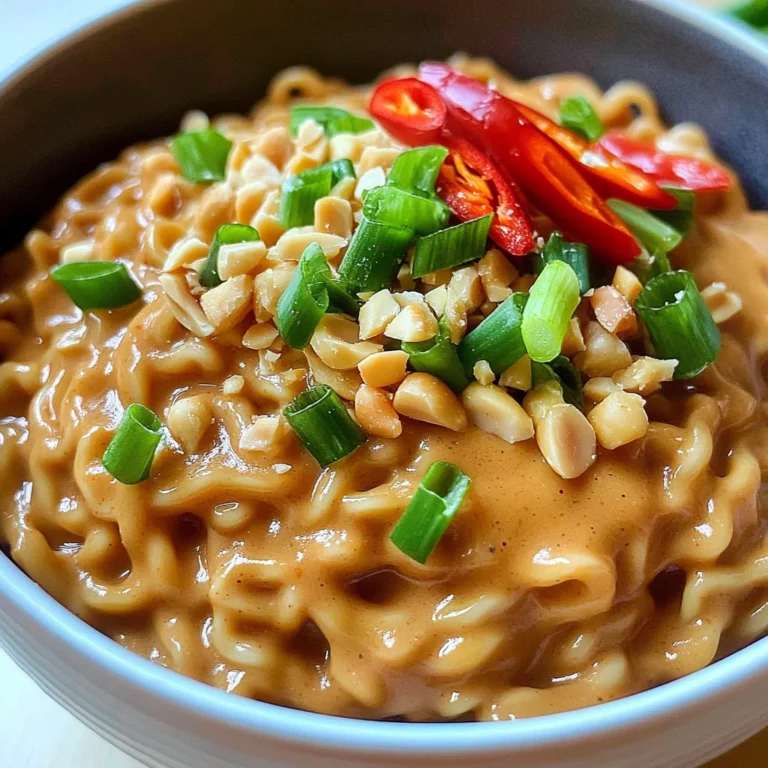 Easy Peanut Butter Ramen Noodles Recipe