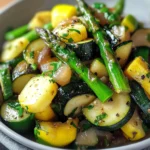 Flavorful Asparagus with Zucchini and Squash