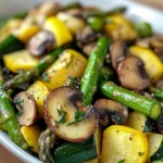 Flavorful Asparagus with Zucchini and Squash