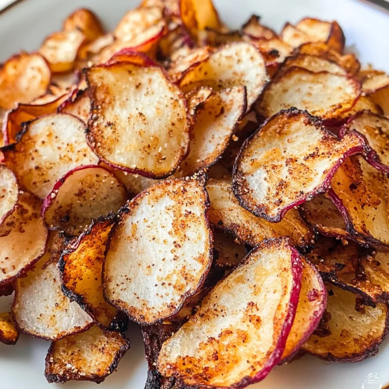 Low Carb Keto Air Fryer Radish Chips