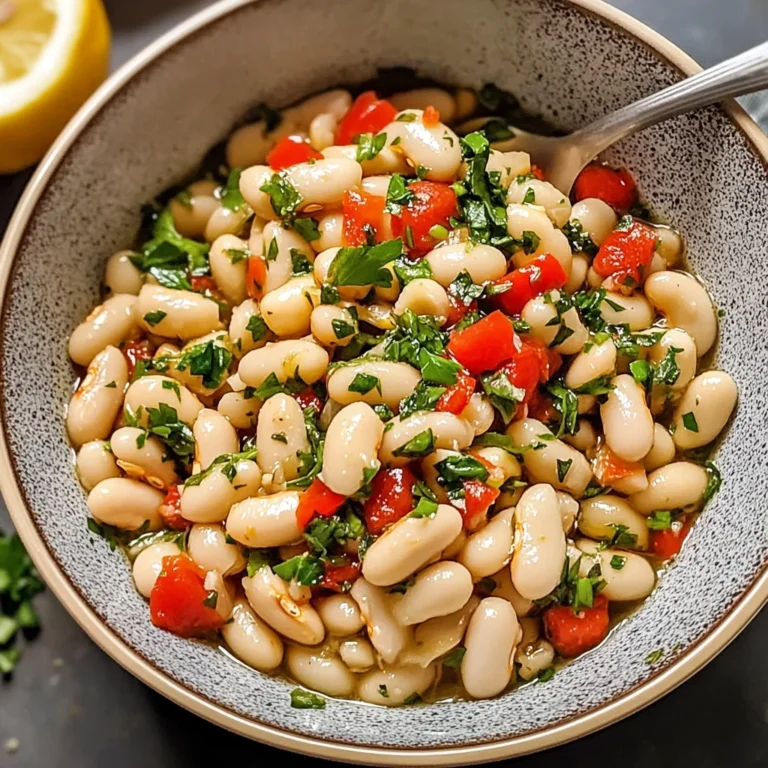 Marinated White Beans