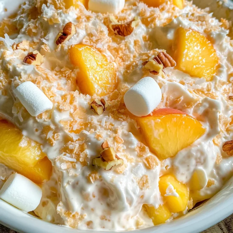 Millionaire Peach Salad Recipe
