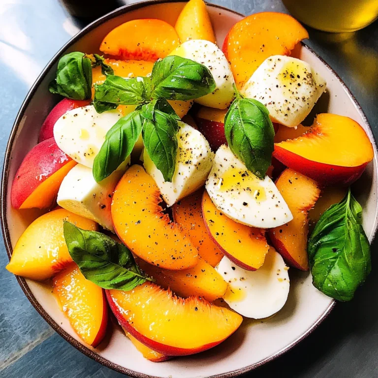 Peach Caprese Salad