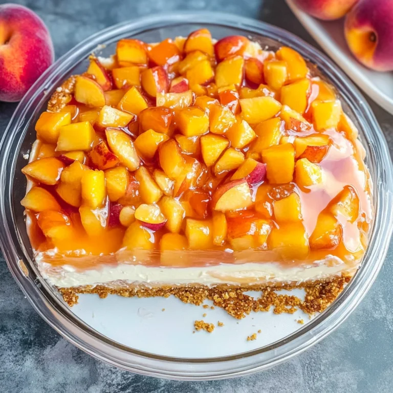Peach Pretzel Salad