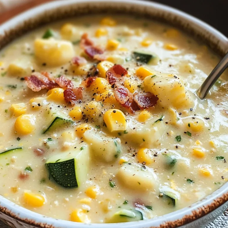 Summer Corn and Zucchini Chowder Recipe