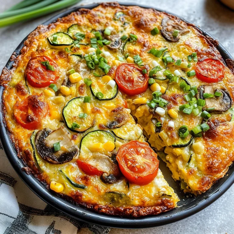 Summer Garden Crustless Zucchini Pie