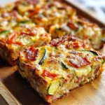 Zucchini and Turkey Bacon Slice