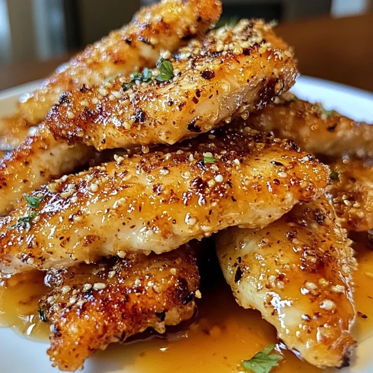Air Fryer Honey Butter Garlic Chicken Tenders Recipe