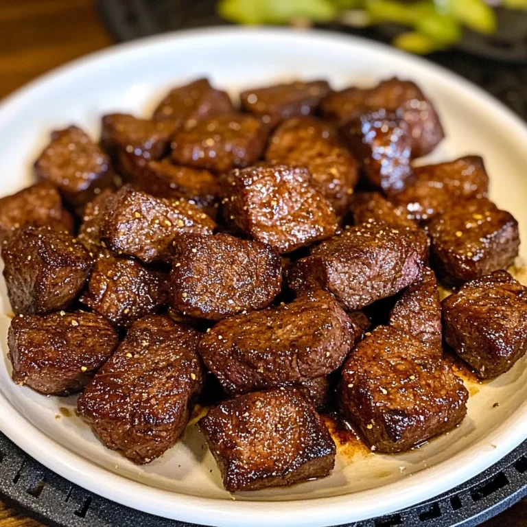 Air Fryer Juicy Steak Bites