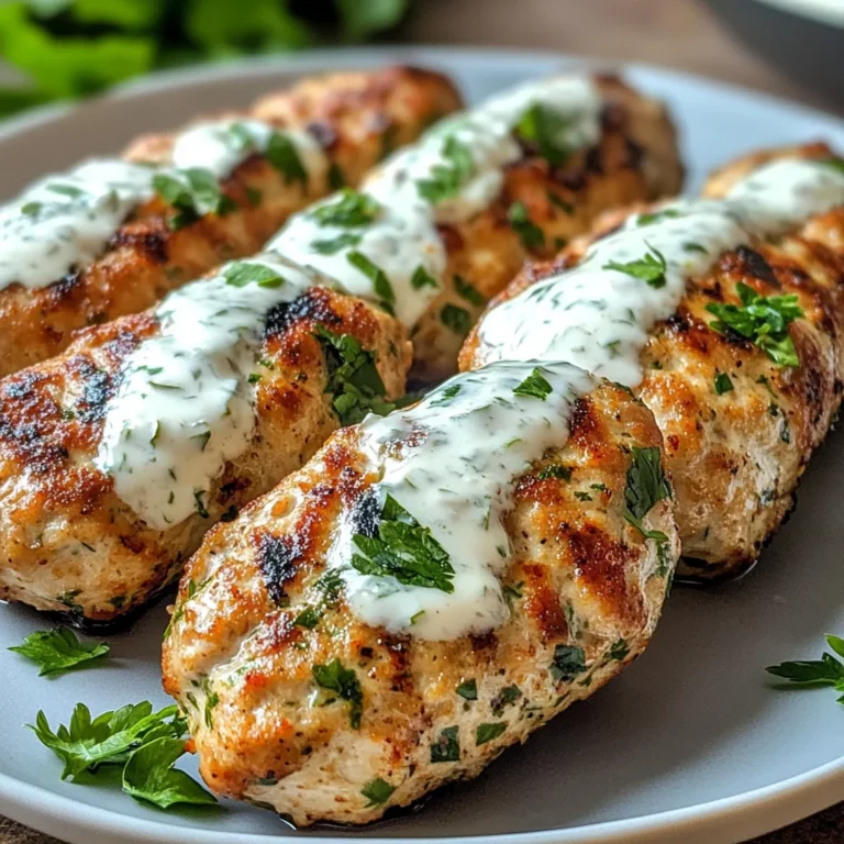 Chicken Kofta with Garlic Yogurt Sauce Recipe: A Must-Try!