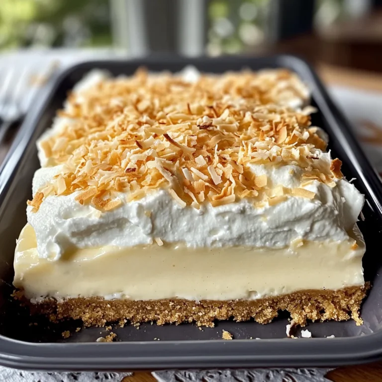 Coconut Cream Lush: A Creamy, No-Bake Dessert for Every Occasion