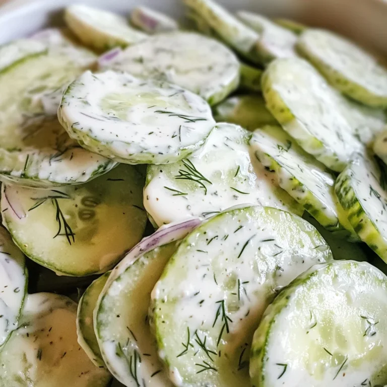 Creamy Cucumber Salad