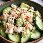 Easy California Roll Cucumber Salad