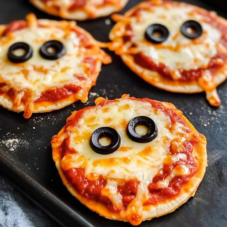 Easy Mini Halloween Pizzas