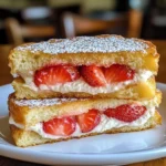Fried Strawberry Cheesecake Sandwiches