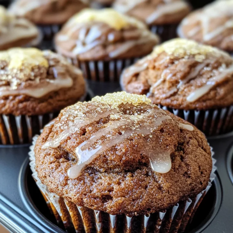 Glazed Gingerbread Muffins