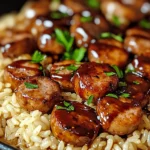 One Pan Sweet And Tangy Bbq Sausage Rice