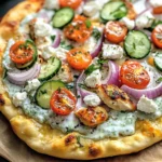 Tzatziki Chicken & Veggie Naan Pizza