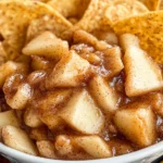Apple Pie Dip with Cinnamon Sugar Tortilla Chips