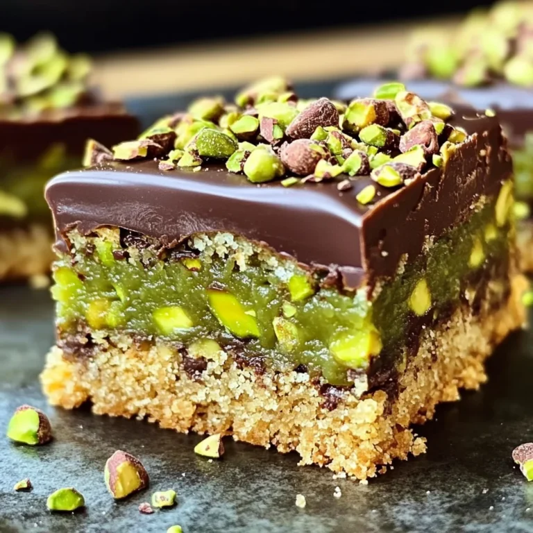 Brown Butter Dubai Pistachio Chocolate Chip Cookie Bars 🍪