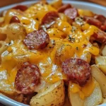 Cheesy Ranch Potatoes and Smoked Sausage