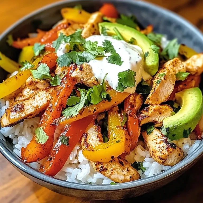 Chicken Fajita Rice Bowls