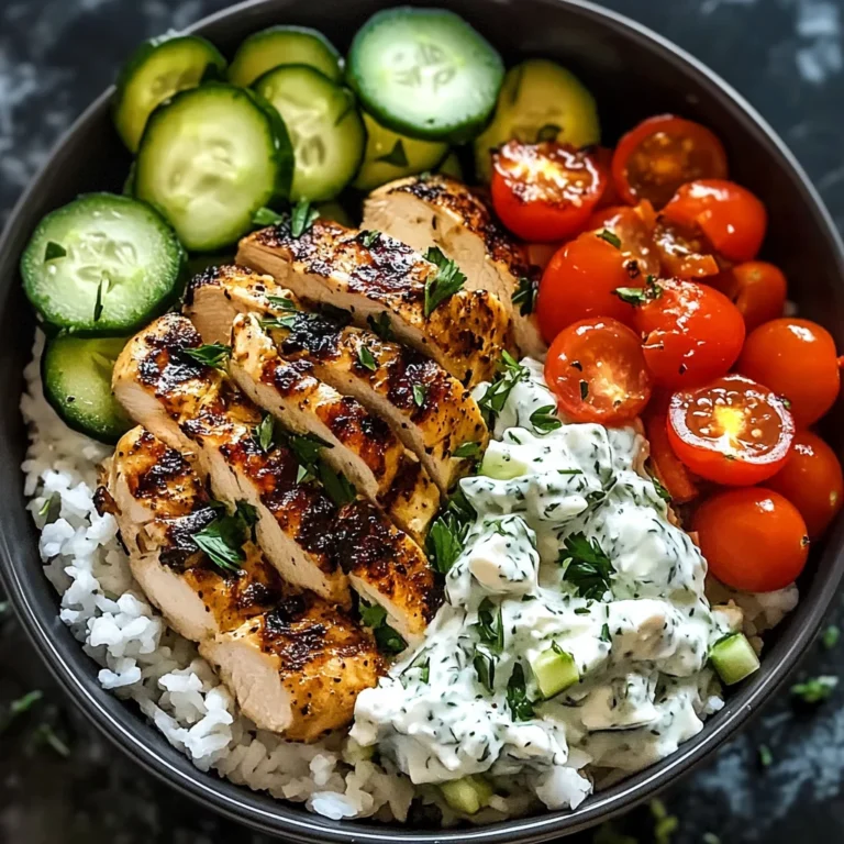 Chicken Tzatziki Bowls
