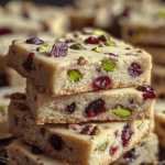 Cranberry Pistachio Shortbread Cookies: A Festive Delight for the Holidays