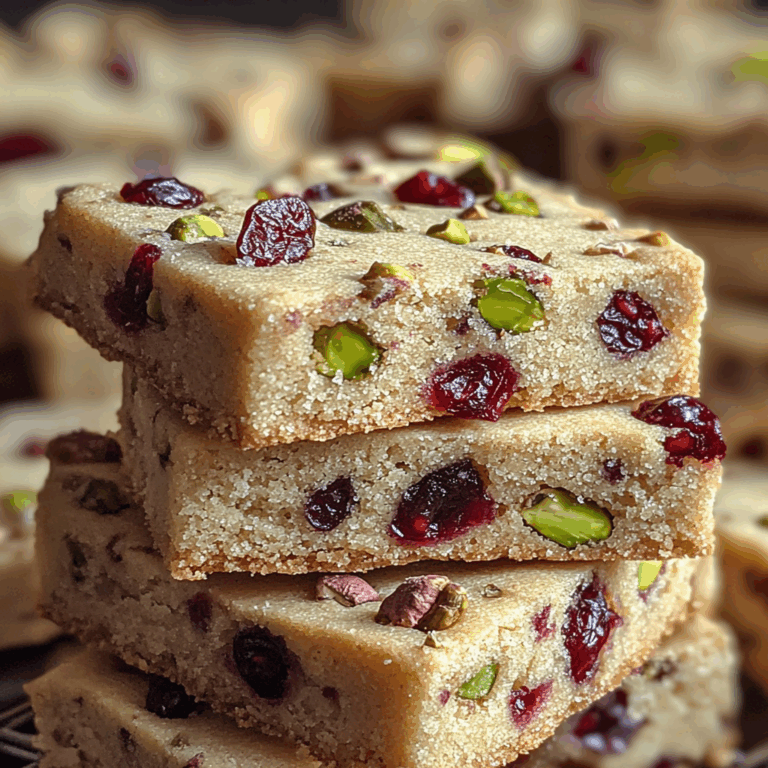 Cranberry Pistachio Shortbread Cookies: A Festive Delight for the Holidays