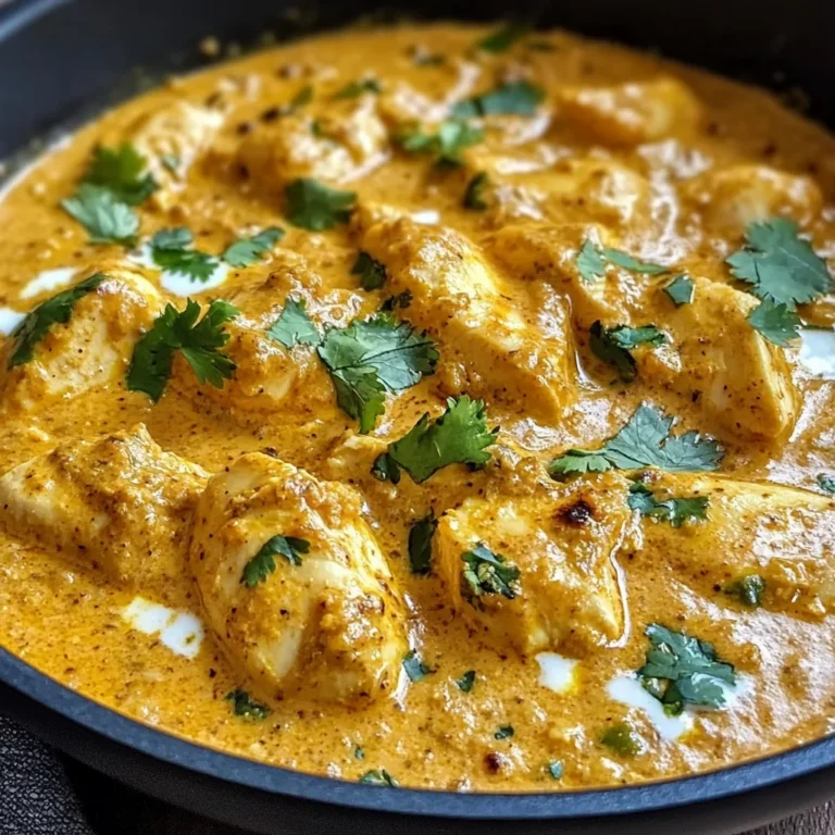 Easy Homemade Chicken Korma with Flatbread or Rice