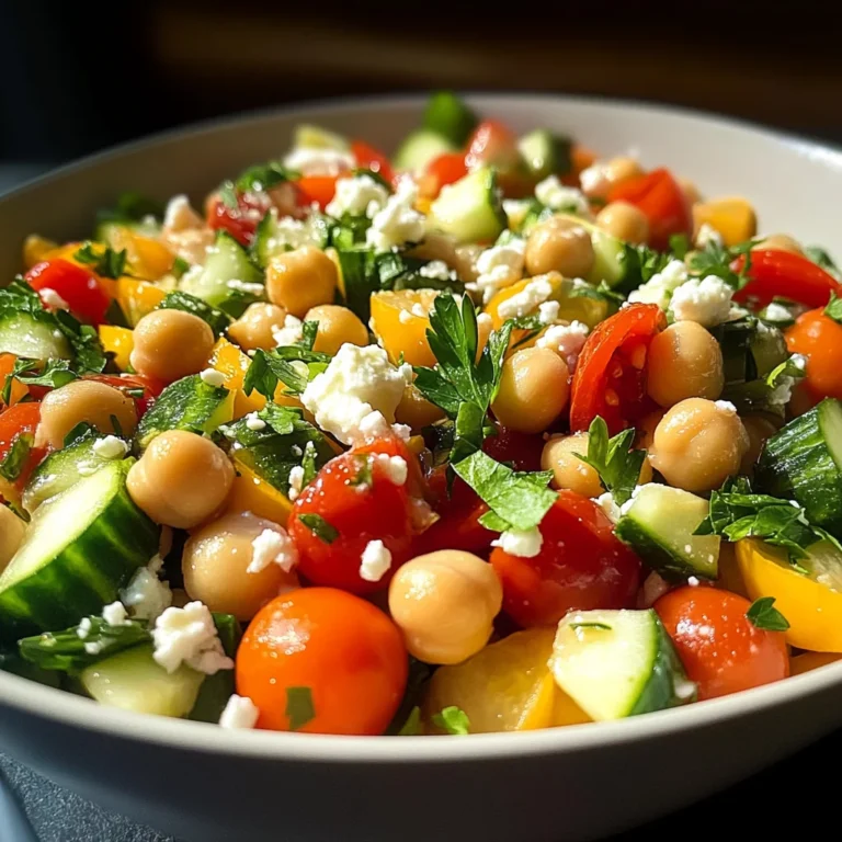 Mediterranean Chickpea Salad with Lemon Vinaigrette: The Best Summer Dish