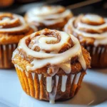 Pumpkin Cinnamon Roll Muffins
