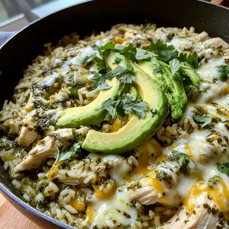 Salsa Verde Chicken & Rice Skillet