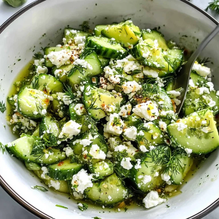 Smashed Cucumber Salad - With Feta and Dill