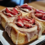Strawberry Cheesecake Cinnabon Rolls