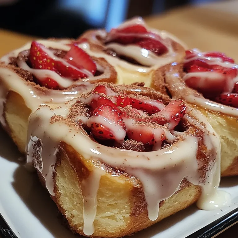 Strawberry Cheesecake Cinnabon Rolls