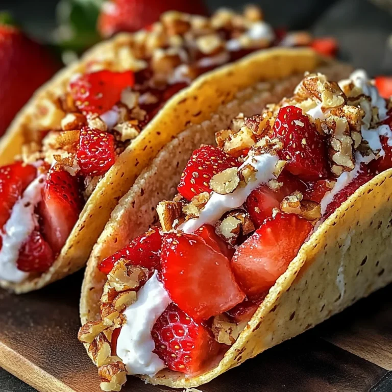 Strawberry Crunch Cheesecake Tacos
