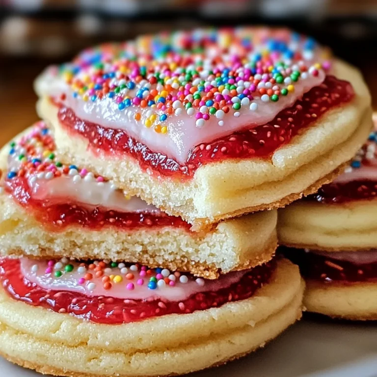Strawberry Pop Tart Sugar Cookies