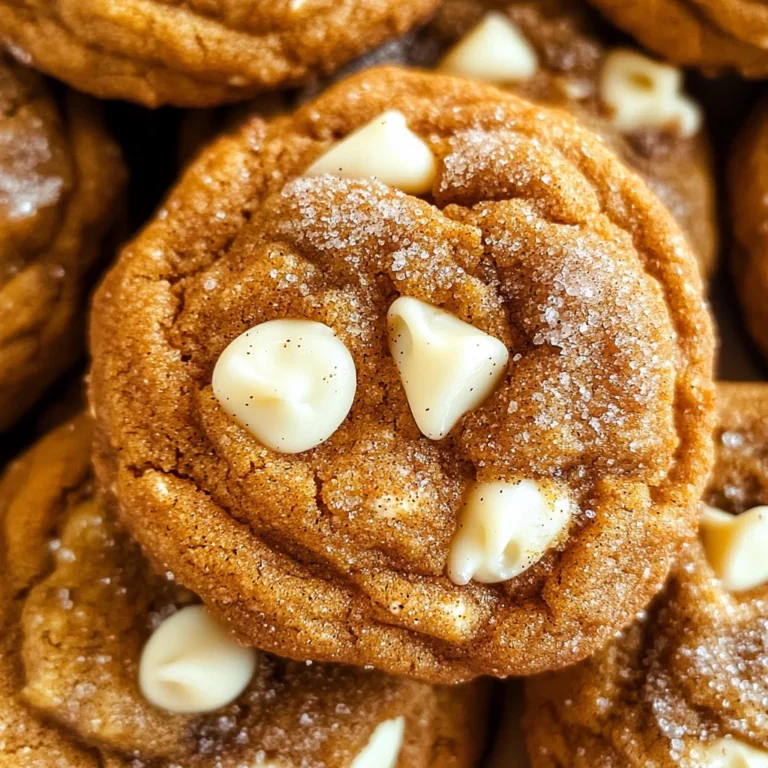 White Chocolate Pumpkin Snickerdoodles