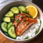 Teriyaki Salmon Bowl with Avocado & Cucumber